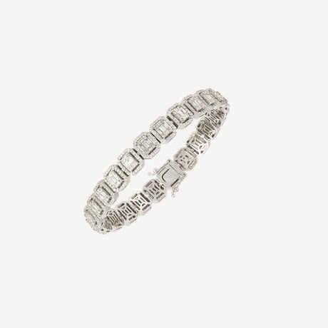 Bracelet Andy en or blanc serti de diamants – Maison Paillard