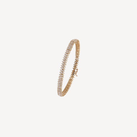 Bracelet Lyana en or rose serti de diamants – Maison Paillard