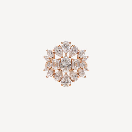 Bague Isalda en or rose sertie de diamants – Maison Paillard
