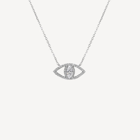 Collier Le Protecteur Diamant en or blanc serti de diamants, collection Veronika Loubry x Paillard – Maison Paillard