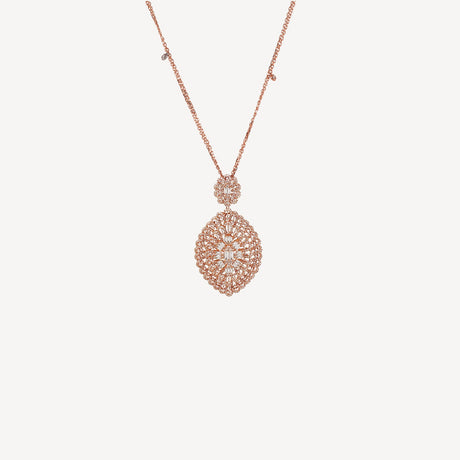 Collier Sautoir Iris en or rose serti de diamants – Maison Paillard