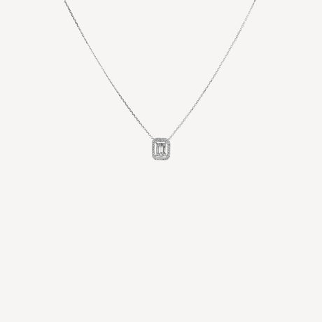 Collier Livy PM en or blanc serti de diamants – Maison Paillard