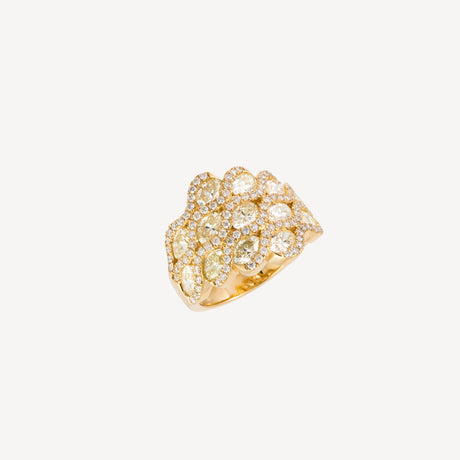 Bague Zenya en or jaune sertie de diamants – Maison Paillard