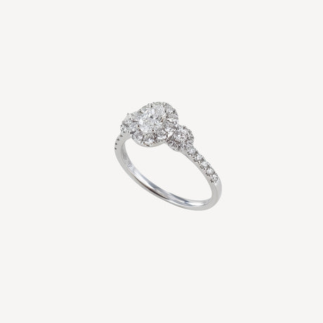 Solitaire Unit en or blanc serti de diamants – Maison Paillard