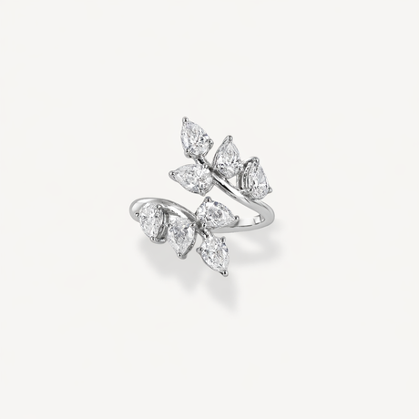 Bague Wild Poires en or rose et or blanc sertie de diamants – Maison Paillard
