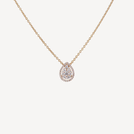 Collier Charly en or rose serti de diamants – Maison Paillard