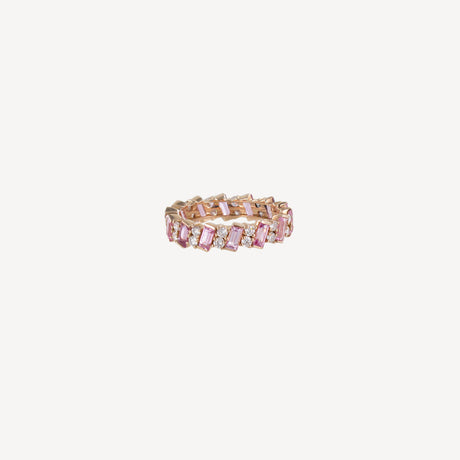 Bague Abby en or rose sertie de diamants – Maison Paillard