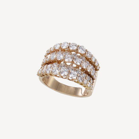 Bague Glow en or rose et or blanc sertie de diamants – Maison Paillard