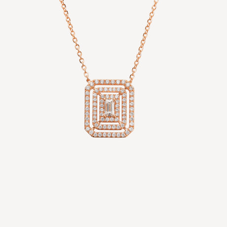 Collier Livy en or rose serti de diamants – Maison Paillard