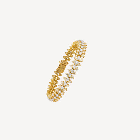 Bracelet Lumen en or jaune serti de diamants – Maison Paillard