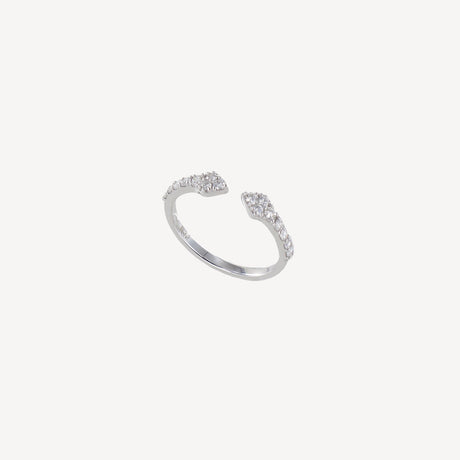 Bague Taylor en or rose et or blanc sertie de diamants – Maison Paillard