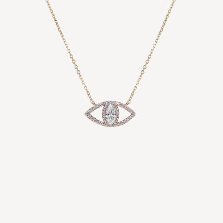Collier Le Protecteur Diamant en or rose serti de diamants, collection Veronika Loubry x Paillard – Maison Paillard