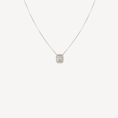 Collier Livy MM en or blanc serti de diamants – Maison Paillard