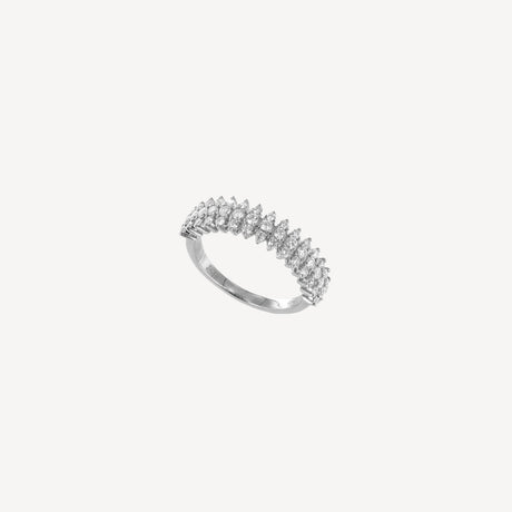 Bague Lyana en or blanc sertie de diamants – Maison Paillard