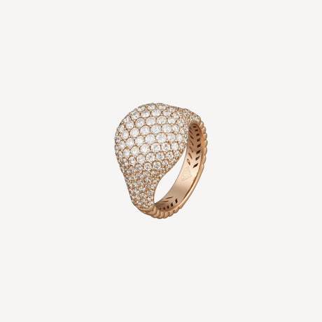 Bague Elite en or rose sertie de diamants – Maison Paillard