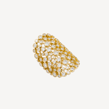 Bague Midnight Spark en or jaune sertie de diamants – Maison Paillard