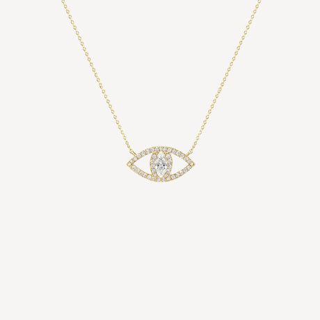 Collier Le Protecteur Diamant en or jaune serti de diamants, collection Veronika Loubry x Paillard – Maison Paillard