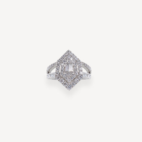 Bague Asher en or blanc sertie de diamants – Maison Paillard