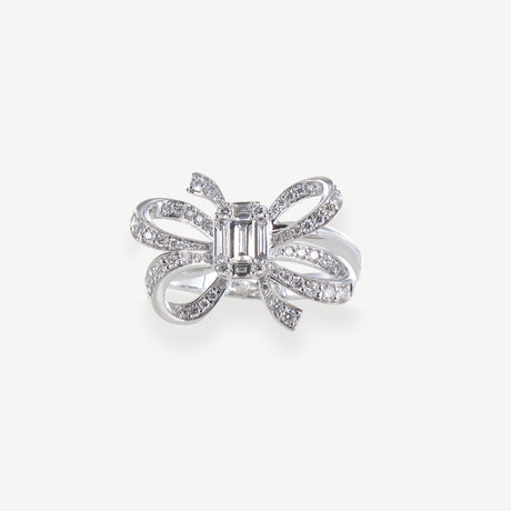 Bague Etreinte en or blanc sertie de diamants – Maison Paillard