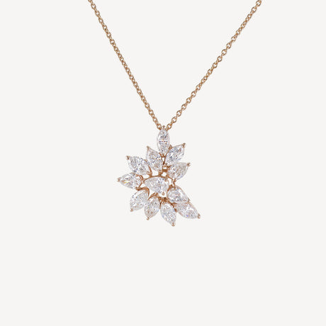 Collier Isalda en or rose serti de diamants – Maison Paillard