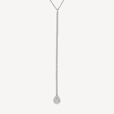 Collier Charly Rivière en or blanc serti de diamants – Maison Paillard