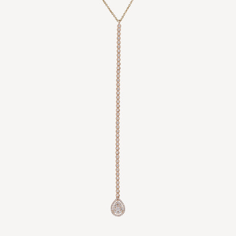 Collier Charly Rivière en or rose serti de diamants – Maison Paillard