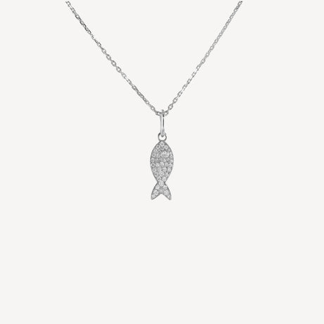 Collier Marina en or blanc serti de diamants – Maison Paillard