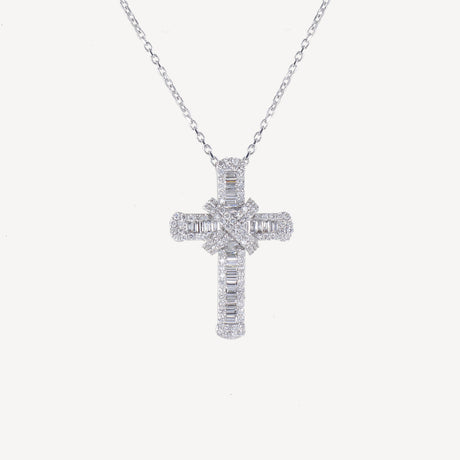 Collier Andrea GM en or blanc serti de diamants – Maison Paillard