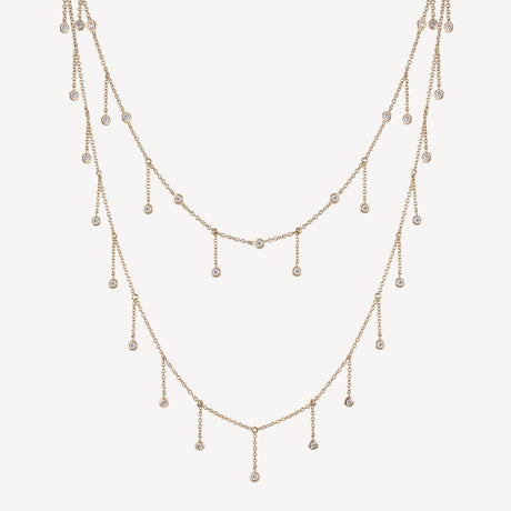 Collier Jess en or rose serti de diamants – Maison Paillard