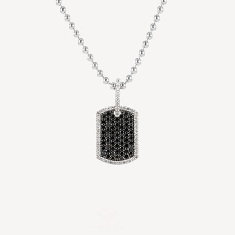 Collier Enzo PM en or blanc serti de diamants – Maison Paillard