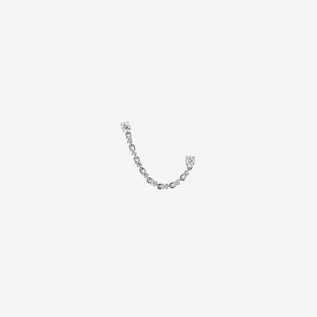 Boucles d'oreilles Aly en or blanc serties de diamants – Maison Paillard