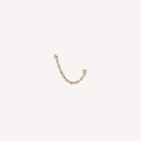 Boucles d'oreilles Aly en or jaune serties de diamants – Maison Paillard