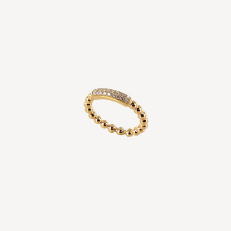 Bague Zina en or jaune sertie de diamants – Maison Paillard