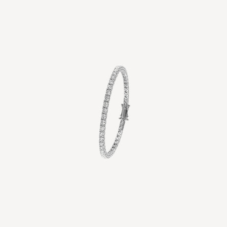 Bracelet Tennis 7cts06 en or blanc serti de diamants – Maison Paillard