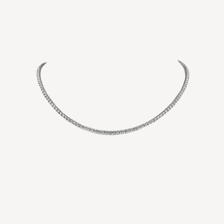 Collier Rivière 3cts70 en or blanc serti de diamants – Maison Paillard