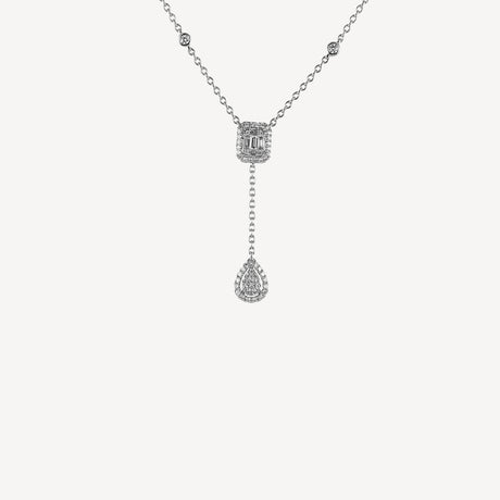 Collier Valeria en or rose et or blanc serti de diamants – Maison Paillard