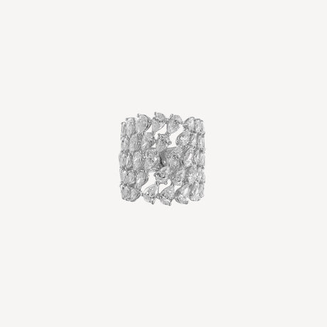 Bague Nairi en or blanc sertie de diamants – Maison Paillard