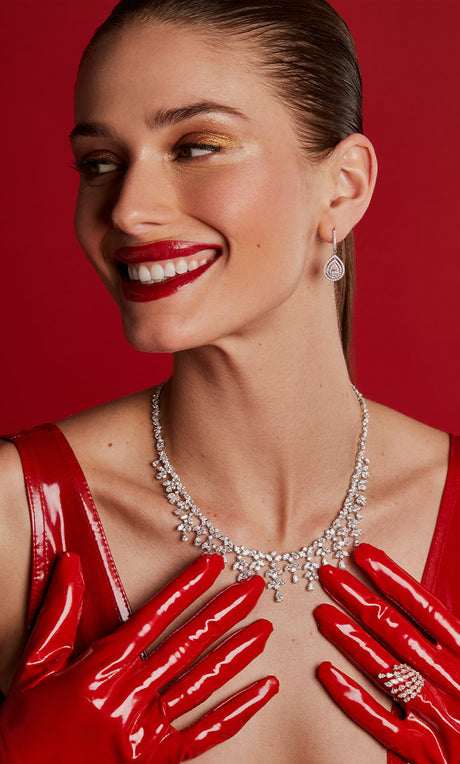 Collier Sissi en or blanc serti de diamants – Maison Paillard