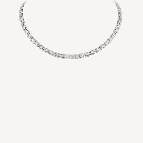 Collier Andy en or blanc serti de diamants – Maison Paillard