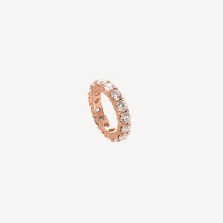 Alliance Lena en or rose sertie de diamants – Maison Paillard