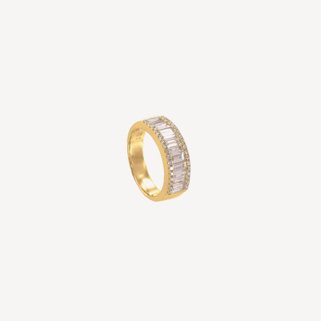 Alliance Monaco en or jaune sertie de diamants – Maison Paillard
