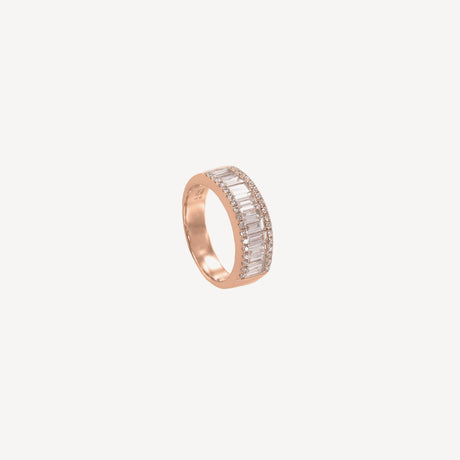 Alliance Monaco en or rose sertie de diamants – Maison Paillard