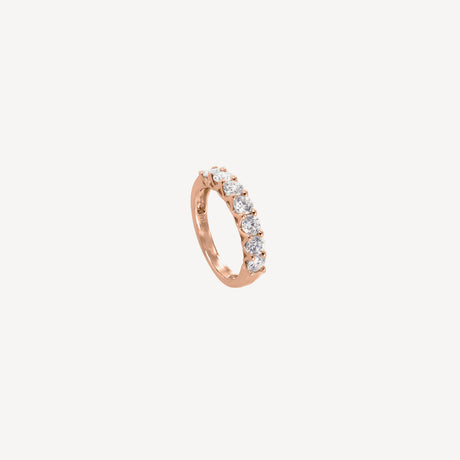 Alliance Paloma en or rose sertie de diamants – Maison Paillard