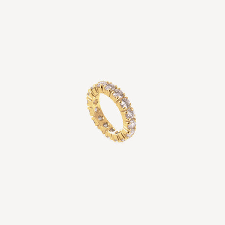 Alliance Taille Brillant 4 Griffes 3cts20 en or jaune sertie de diamants – Maison Paillard