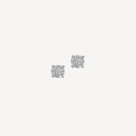 Boucles d'oreilles Osiris en or blanc serties de diamants – Maison Paillard