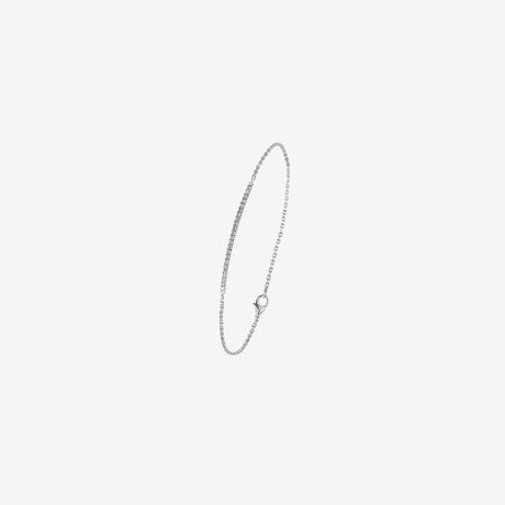 Bracelet Barrette en or blanc serti de diamants – Maison Paillard