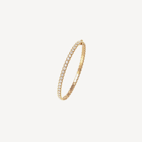 Bracelet Inca en or jaune serti de diamants – Maison Paillard