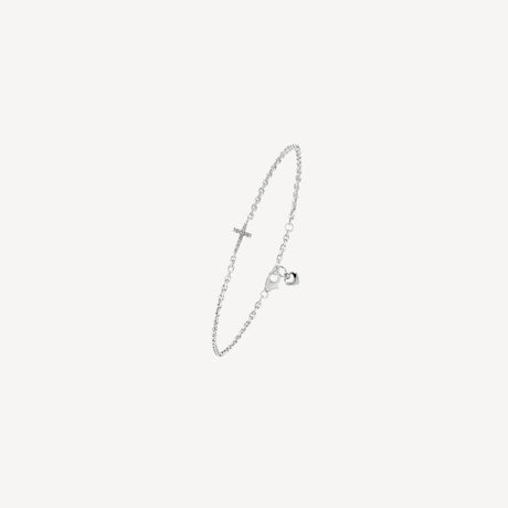 Bracelet Ivana PM en or blanc serti de diamants – Maison Paillard