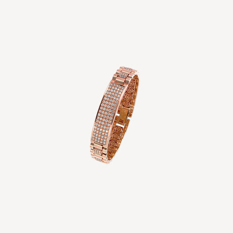 Bracelet Lord en or rose serti de diamants – Maison Paillard