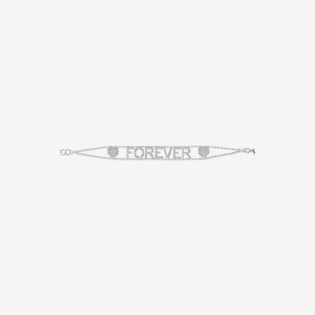Bracelet Message en or blanc serti de diamants – Maison Paillard
